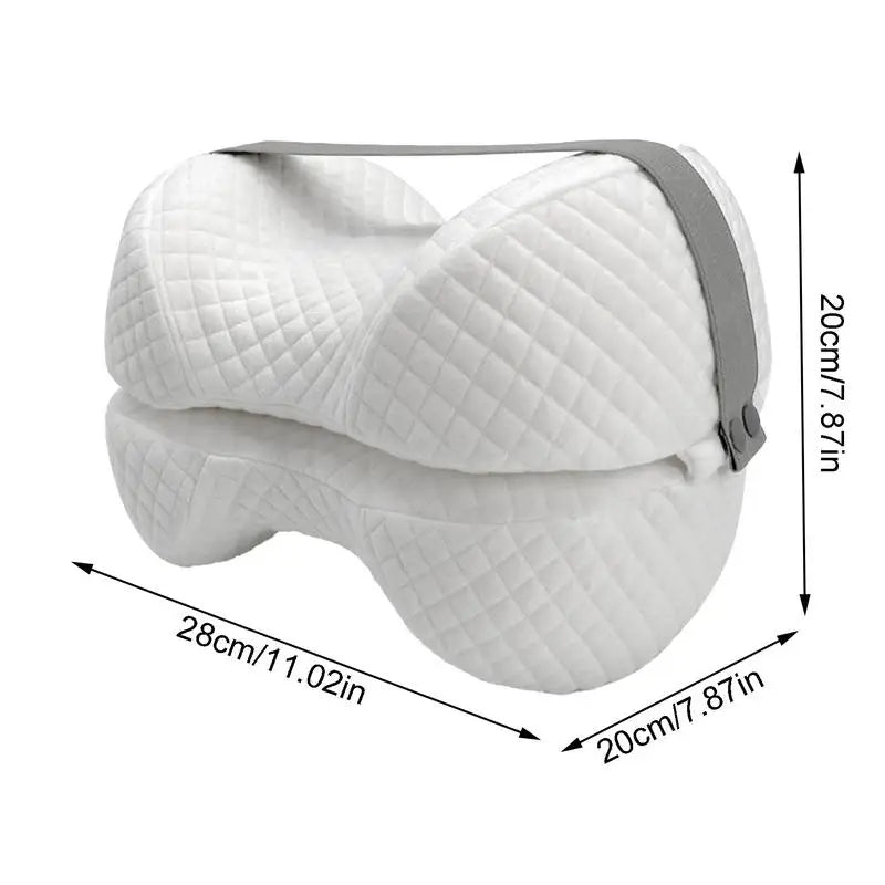 Memory Foam Leg Pillow Leg Pillows For Sleeping Zipper Closure Ergonomic Between Knee Pillow Washable Cover Leg Positioner For