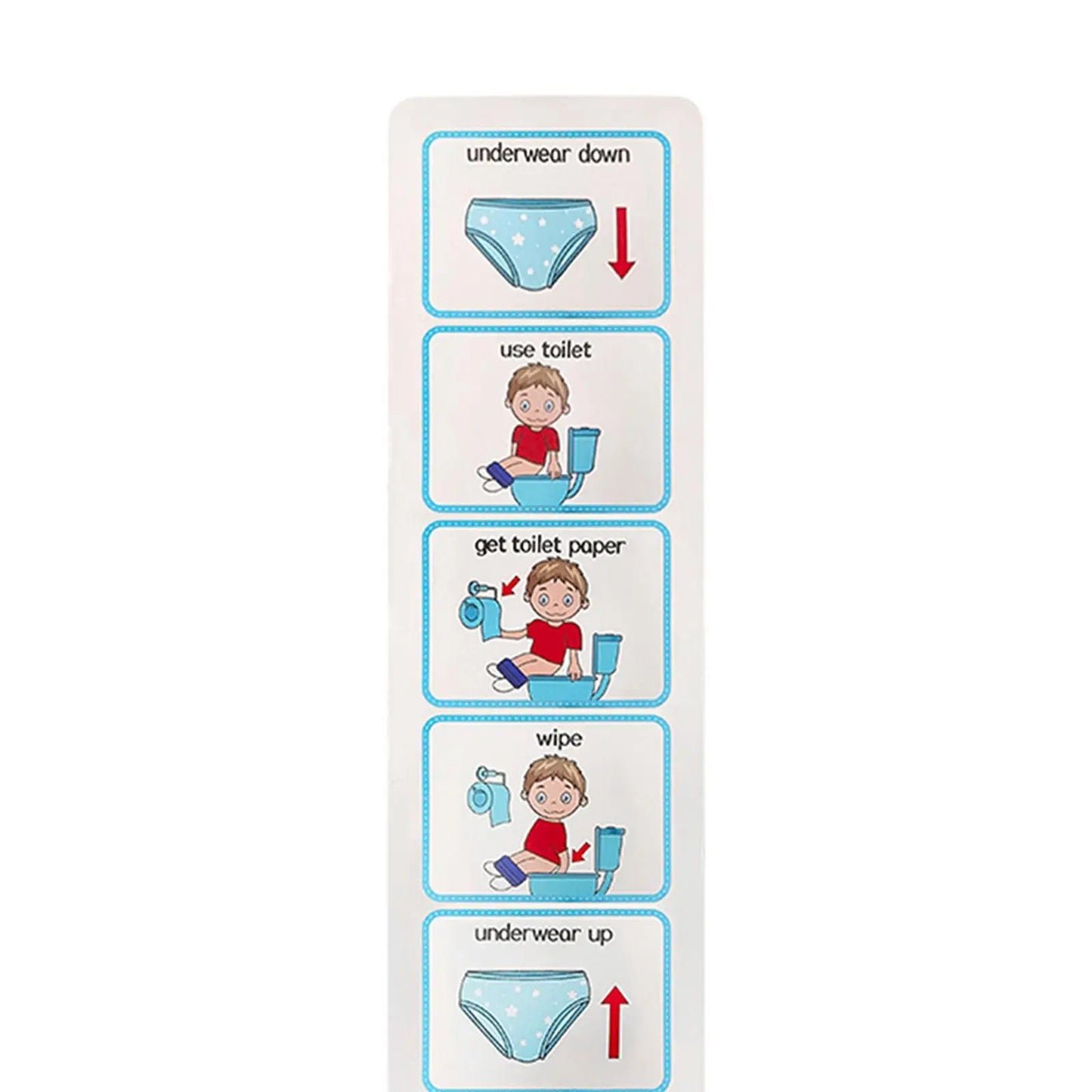 Toilet Training Chart Visual Schedule for Kids for Classroom Girls Boys Home