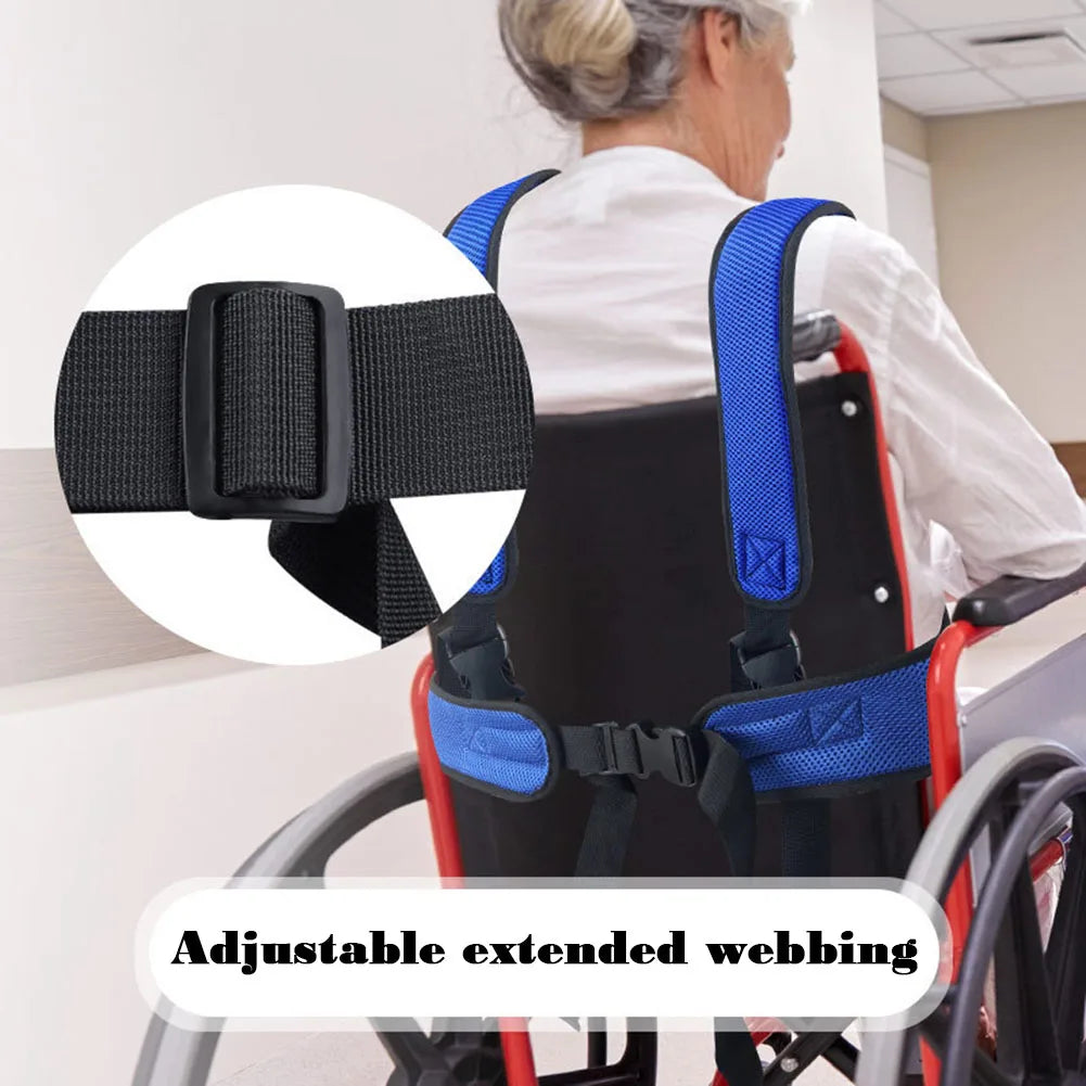 Wheelchair Waist Strap Belt Breathable Elderly Wheelchair Anti-Fall Azimuth Support Fixing Straps Nursing Band For Elderly