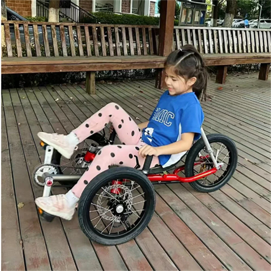 TRI-MATRIX Kids Three-wheel Bicycle Recumbent Trike Tricycle Children Single Speed