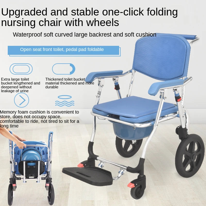 Reinforced Pulley Portable Bathing Chair Disability Friendly Elderly Bath Chair Handicapped Toilet Lift for Enhanced Safety