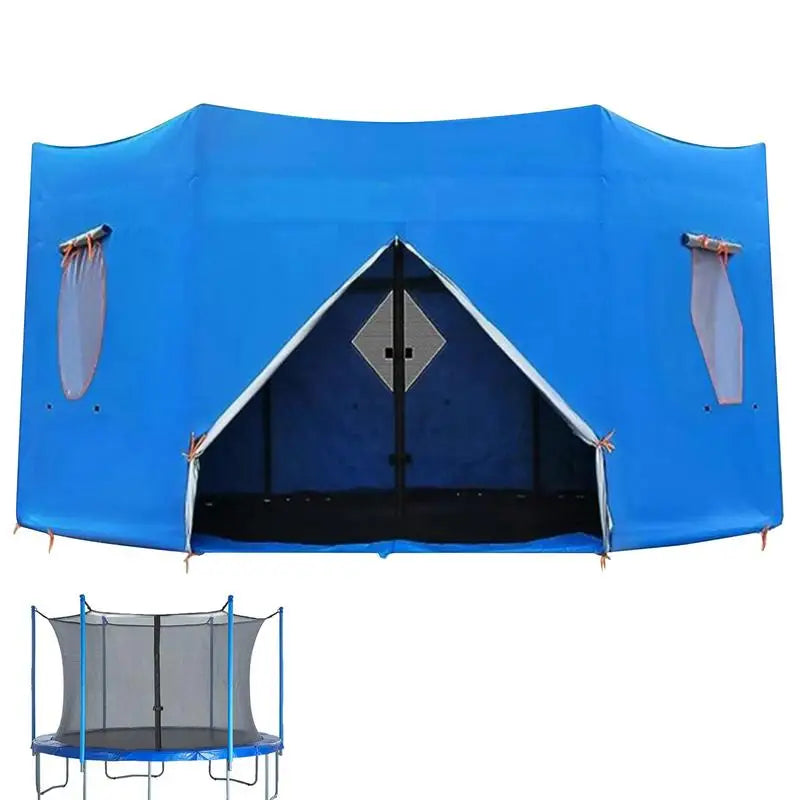 6/8/10/12FT Trampoline Tent, Fits for 6 Straight Pole Round Trampoline, Oxford fabric Trampoline Tent Cover (Tent Only)