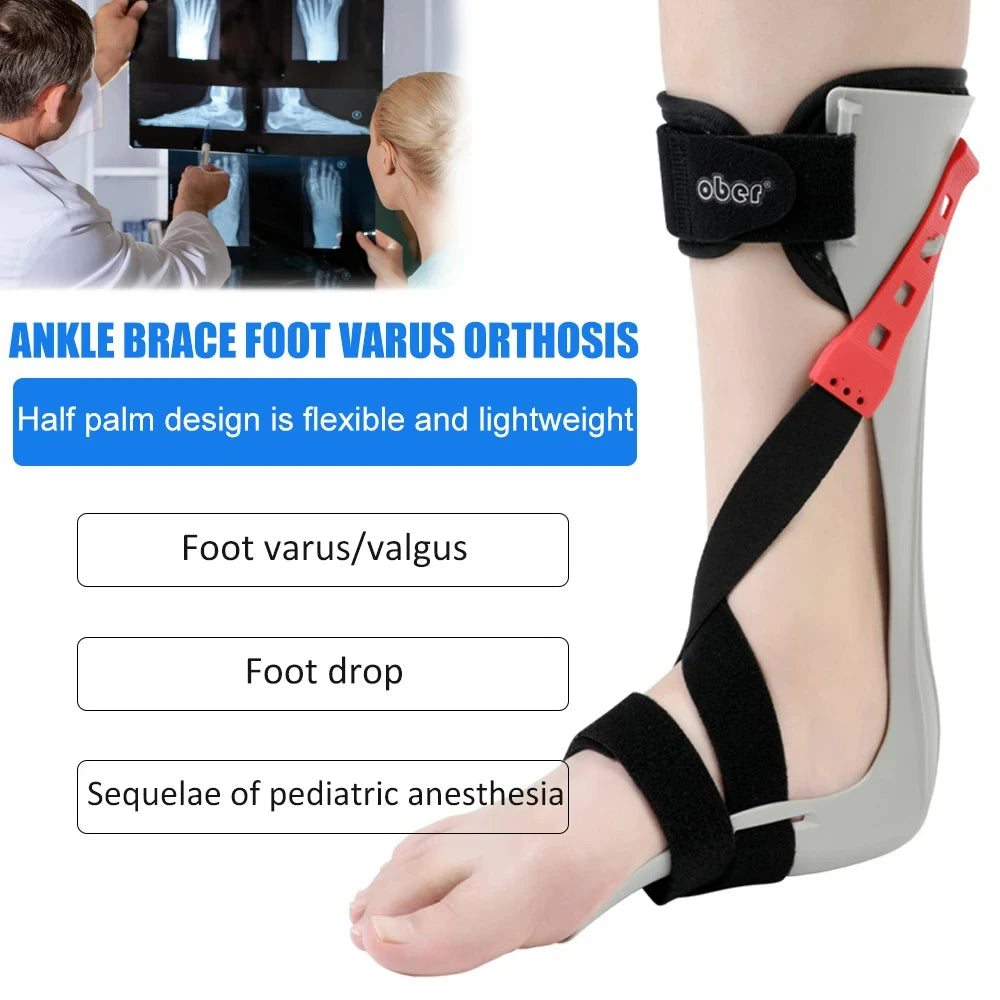 Correction of Stroke Hemiplegia and Ankle Joint Fixation with Foot Drop Orthosis Device for Inversion and Valgus Correction Shoe