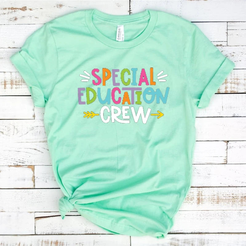 Special Education Crew shirt  Back To School  Sped teacher gift  graphic t shirts