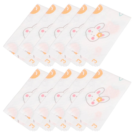 10 Pcs Disposable Placemats Table Dining Baby Travel Cartoon Toddler For Kids Paper