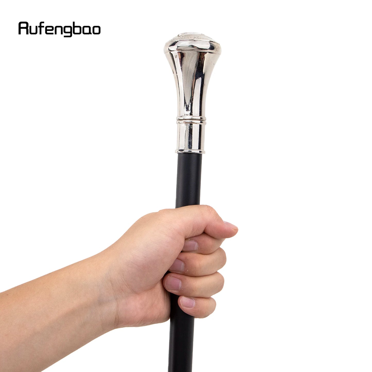 White Freemasonry Freemasons VG Totem Relief Walking Cane Fashion Walking Stick Gentleman Crosier Knob Walking Stick 93cm