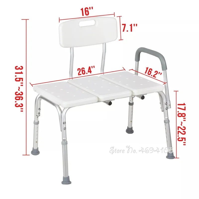 Accessible Bath Chair Bathroom Toilet Stool for Elderly Pregnant Women Rehabilitation Kids Bed Shower Chair