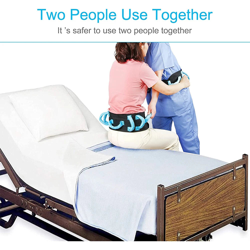 1PC Gait Belt Transfer Belts for Lifting Seniors 50" Walking and Standing Assist Aid for Bariatric,Elderly,Handicap,Occupational