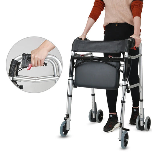 Aluminum Alloy Fitness Walkers Elderly Exercise Equipment Rehabilitation Crutches Disabled Support Gear