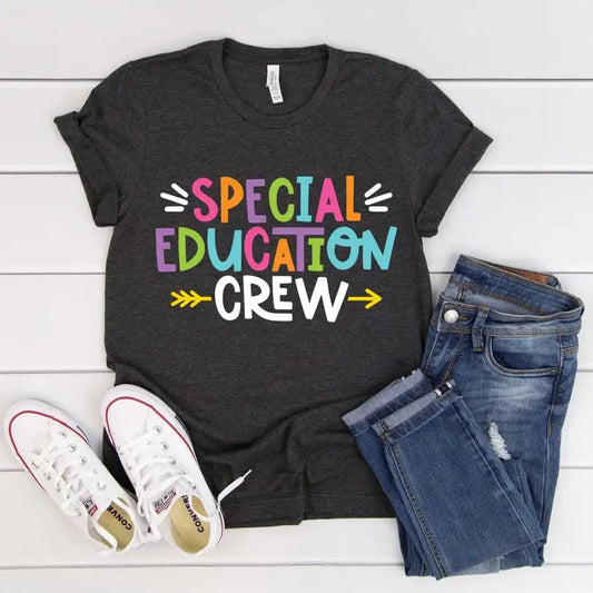 Special Education Crew shirt  Back To School  Sped teacher gift  graphic t shirts