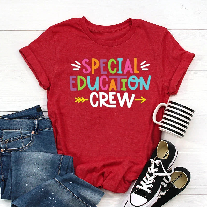 Special Education Crew shirt  Back To School  Sped teacher gift  graphic t shirts