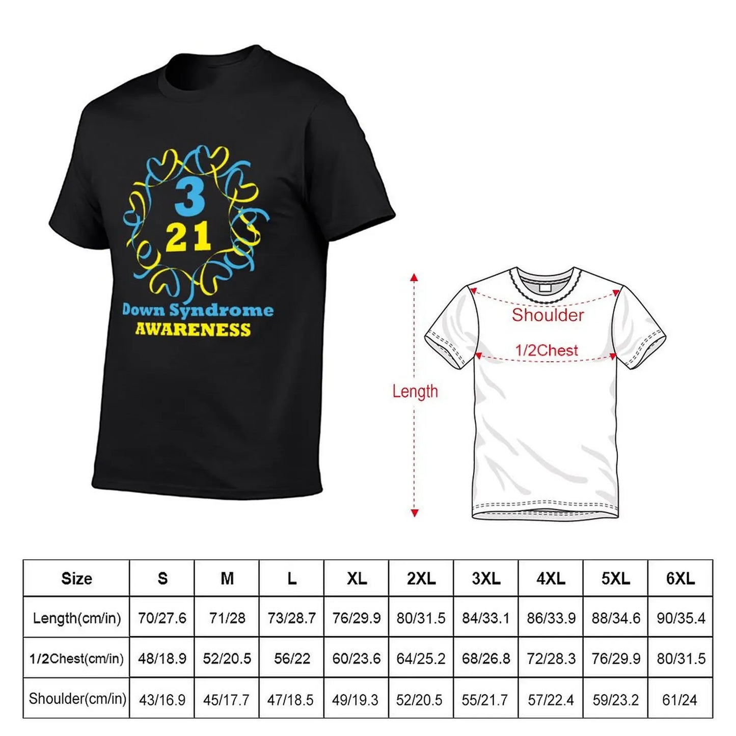 Down Syndrome Awareness T-Shirt summer clothes Blouse vintage summer tops heavy weight t shirts for men