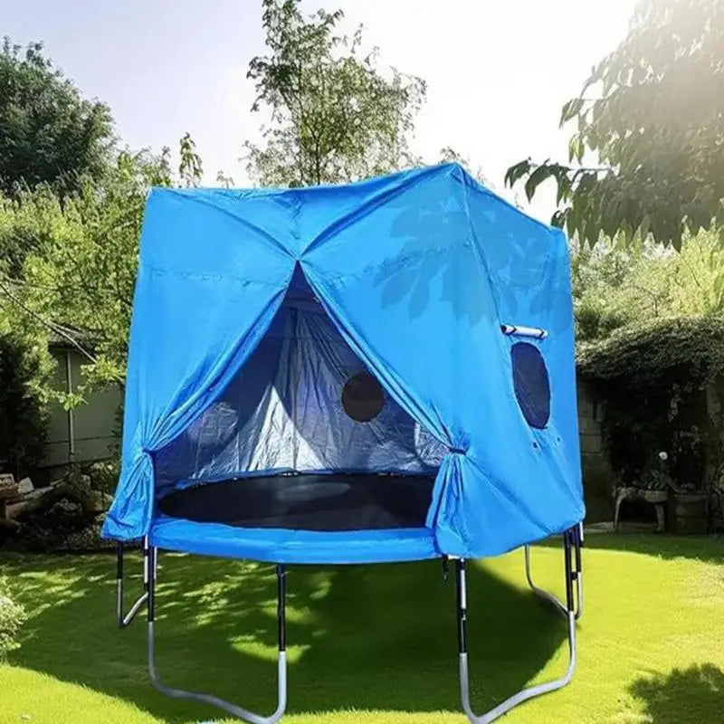 6/8/10/12FT Trampoline Tent, Fits for 6 Straight Pole Round Trampoline, Oxford fabric Trampoline Tent Cover (Tent Only)