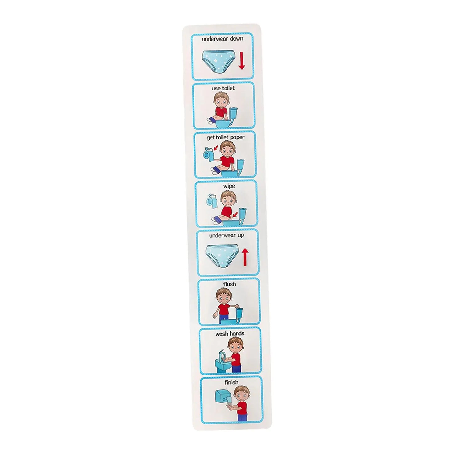 Toilet Training Chart Visual Schedule for Kids for Classroom Girls Boys Home