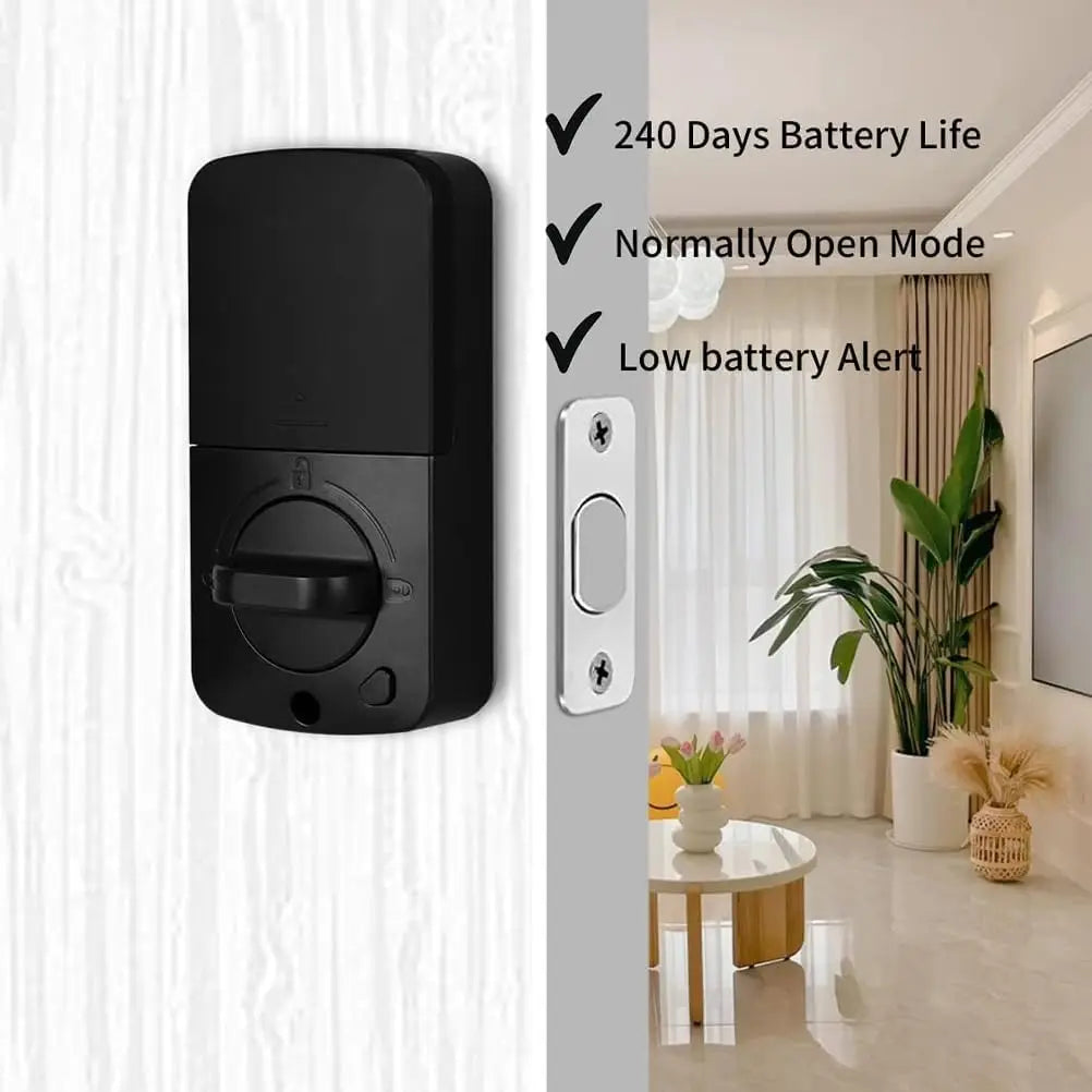 Smart Door Lock with Keypad, Fingerprint Door Lock, Biometric Keyless Entry Door Lock Door Auto Digital Electronic Lock for home