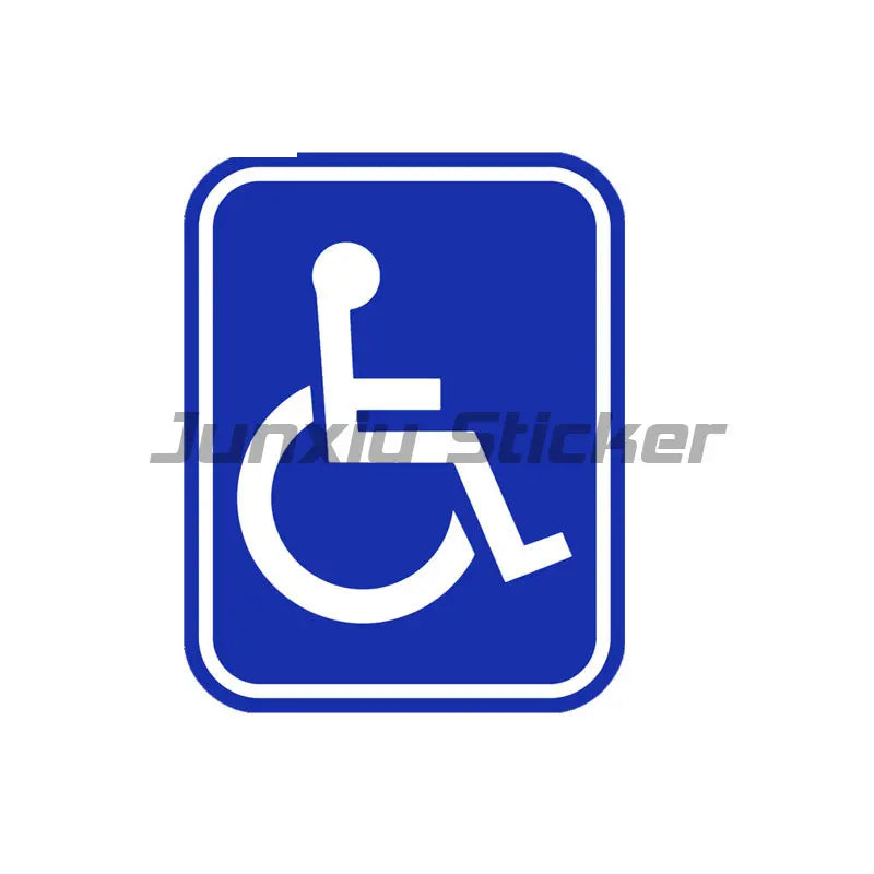 Disabled Parking Sign Disabled Sticker Decal Vehicle Wheelchair Disabled Window Parking Vinyl Wheelchair Accessible PVC