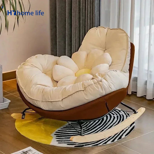 Sofa Nordic Accent Chair Rocking Egg Makeup Modern Comfy White Lazy Chair Kids Game Meditation Party Sillas Living Room Sofas