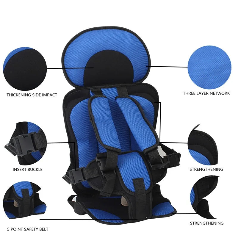 Car  Seat Cushion for 6 Months To 12 Years Old Kids