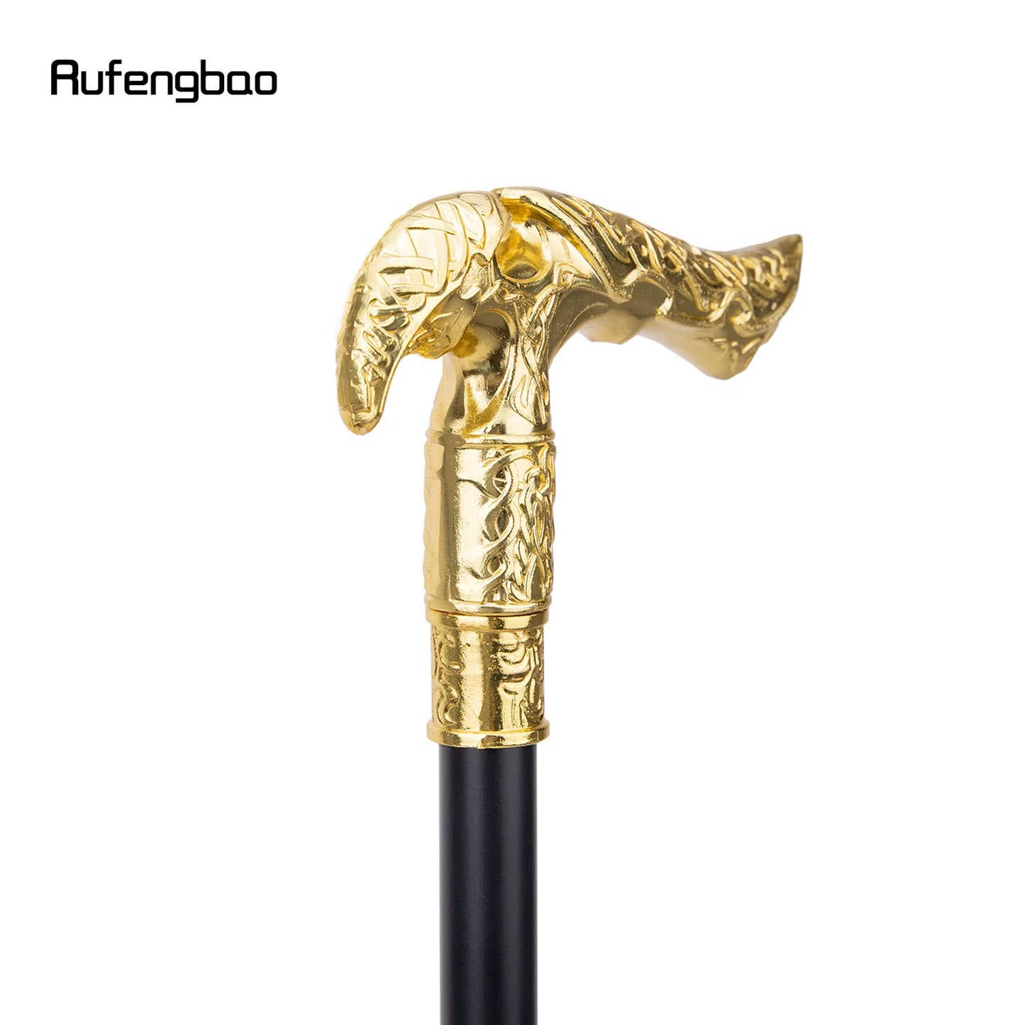 Gold Luxury Type Walking Stick with Hidden Plate Self Defense Fashion Cane Plate Cosplay Crosier Stick 93cm