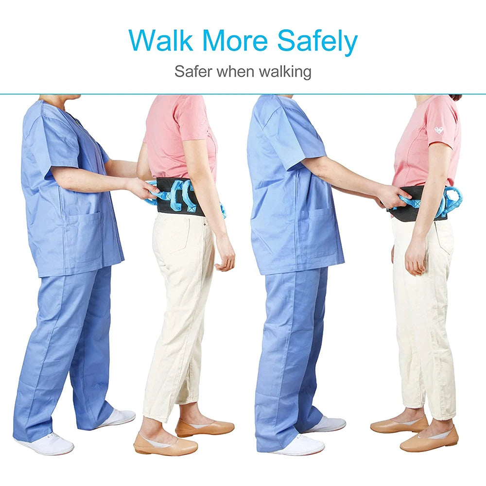 1PC Gait Belt Transfer Belts for Lifting Seniors 50" Walking and Standing Assist Aid for Bariatric,Elderly,Handicap,Occupational