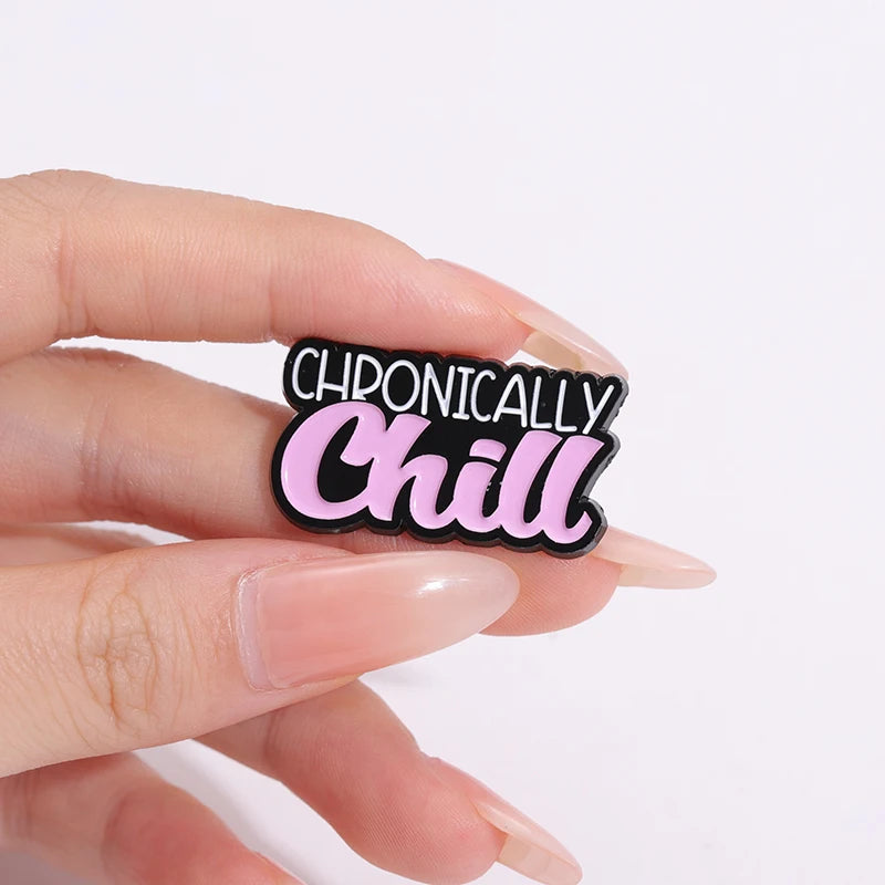 Invisible Illness Disability Club Enamel Pins Caring For Chronic Diseases Brooch Always In Pain Lapel Badge Jewelry Gift For Kid