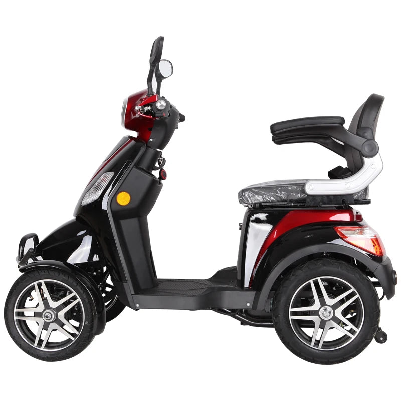 Electric handicapped scooter/disabled scooter with front cargo box/disabled knee scooter steel knee walker 60V 20AH