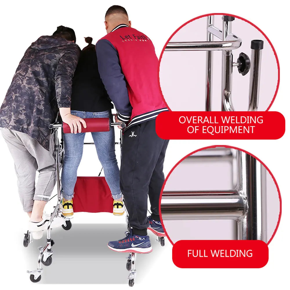 Adult Standing Rehabilitative Walk Support Aluminum Alloy Folding Walking Aid The Disable Hemiplegia Training Walker