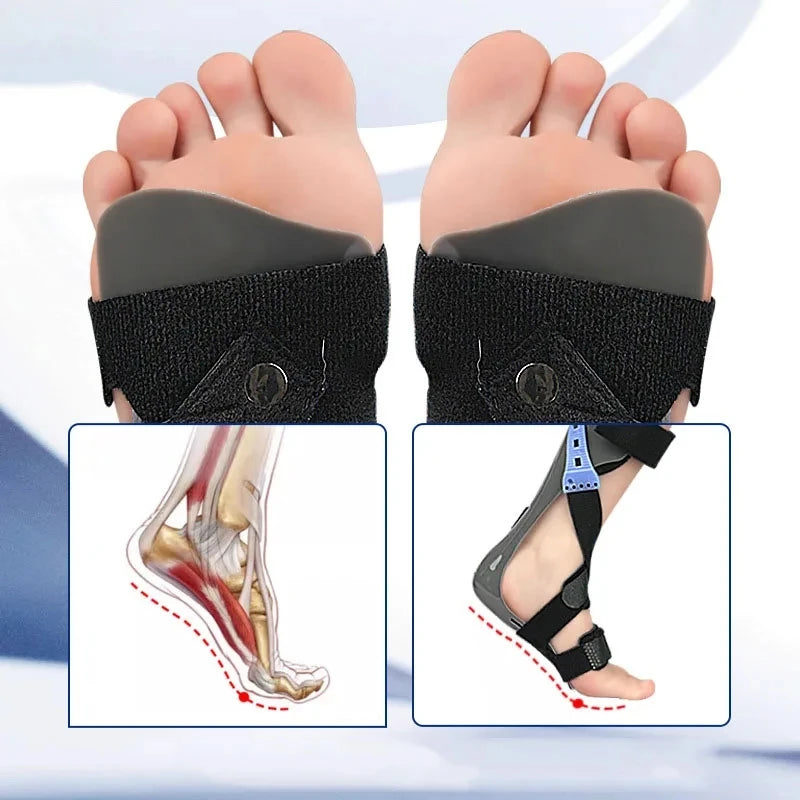 Medical AFO Drop Foot Postural Correction Brace-Ankle Foot Orthosis-Walking with Shoes or Sleeping for Stroke Hemiplegia