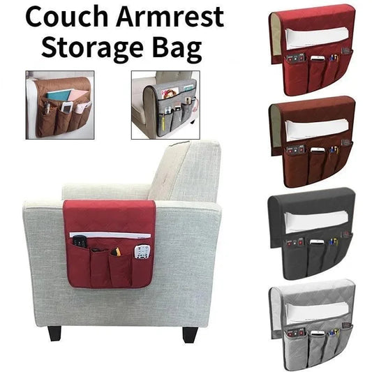 Waterproof Sofa Couch Chair Armrest Organizer Sofa Arm Caddy Tray Tidy Hanging Storage Bag Table Cabinet Pocket for TV Remote