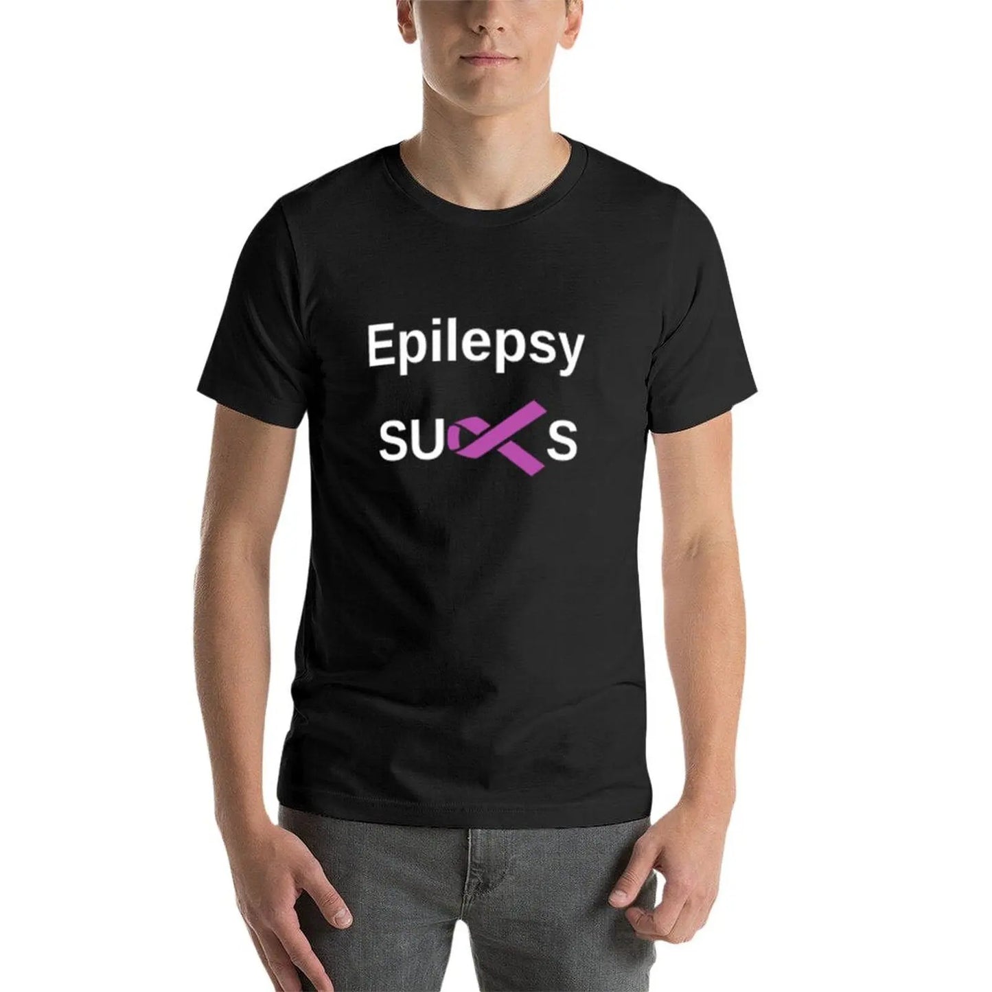 end epilepsy for a seizure free life epilepsy sucks T-Shirt Aesthetic clothing anime clothes plain t shirts men