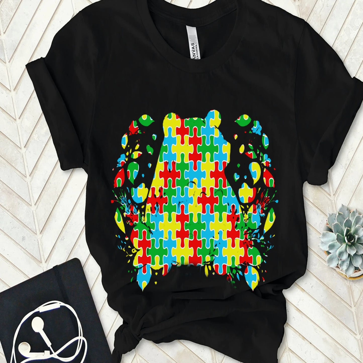 Mama Bear Autism T Shirt Neurodiversity Awareness NeurodivergenT Inclusion Special Needs