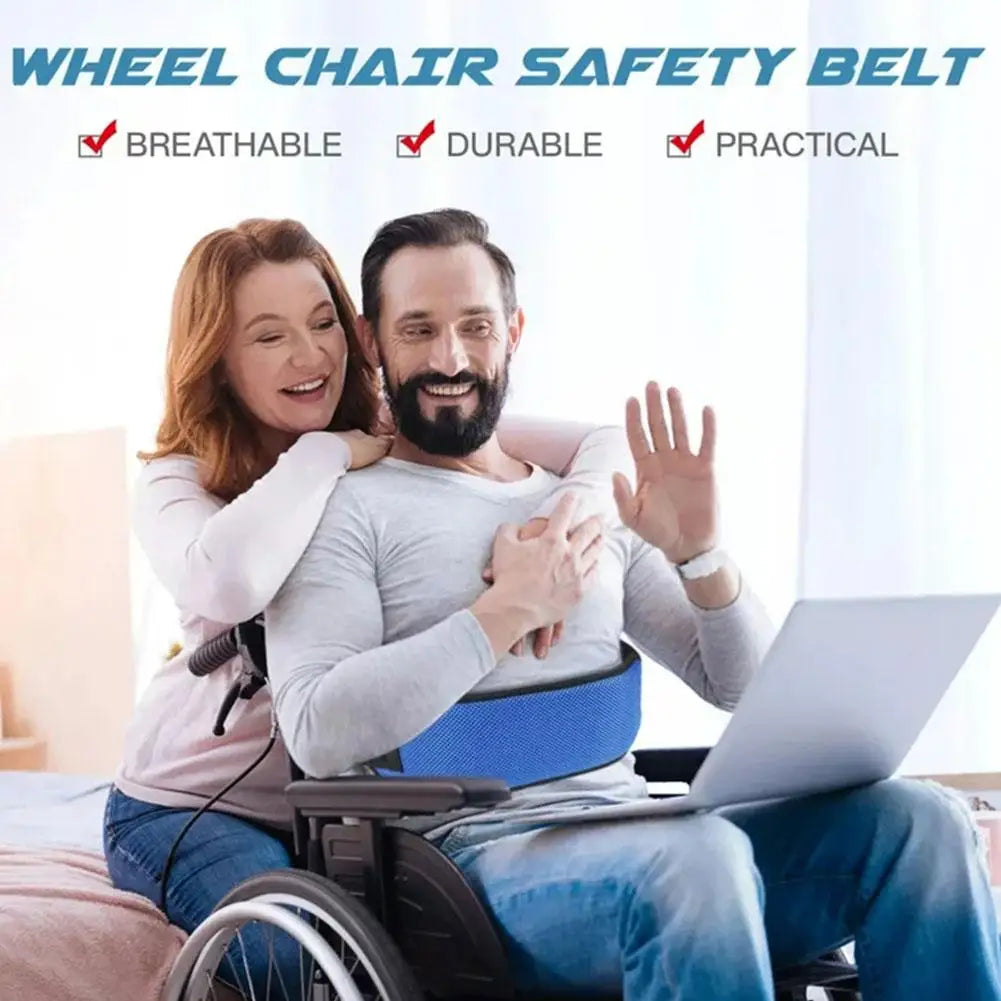 Anti Fall Wheelchair Seat Belt- Adjustable, Quick Release Restraints