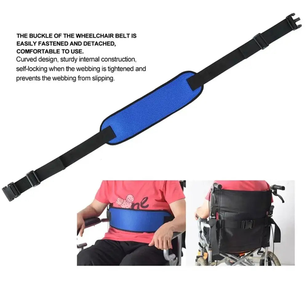 Anti Fall Wheelchair Seat Belt- Adjustable, Quick Release Restraints