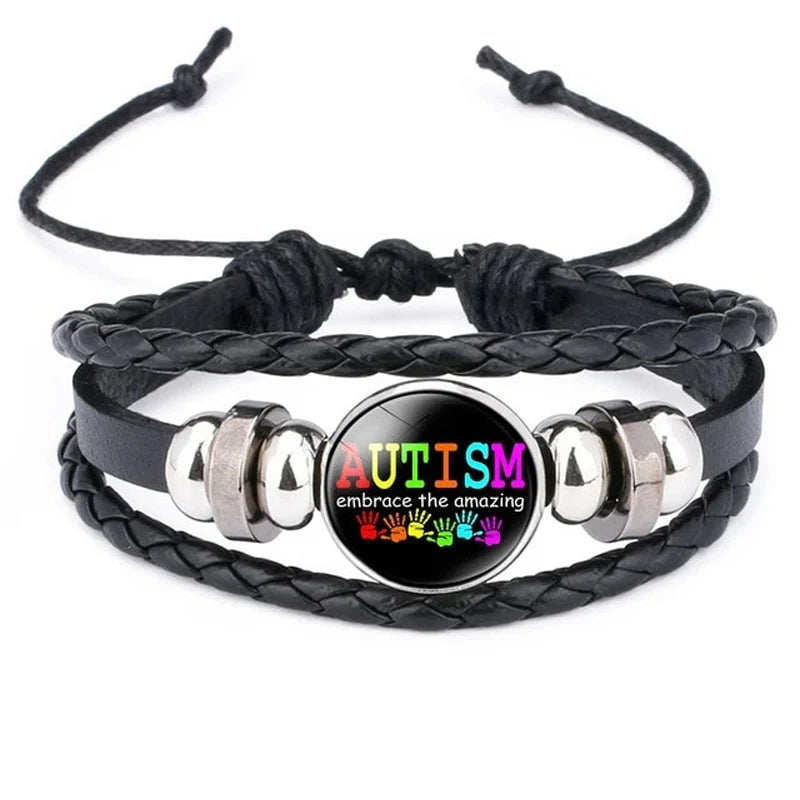 Autism Awarness Puzzle Piece Jigsaw Bead Bracelets Women Men Boy Girl Unisex Fashion Jewelry Drop Shipping