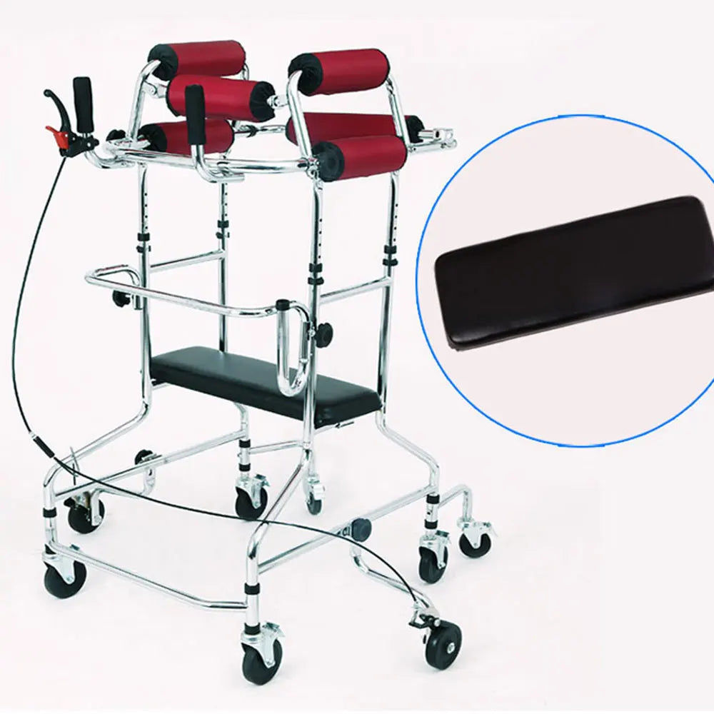 Adult Standing Rehabilitative Walk Support Aluminum Alloy Folding Walking Aid The Disable Hemiplegia Training Walker