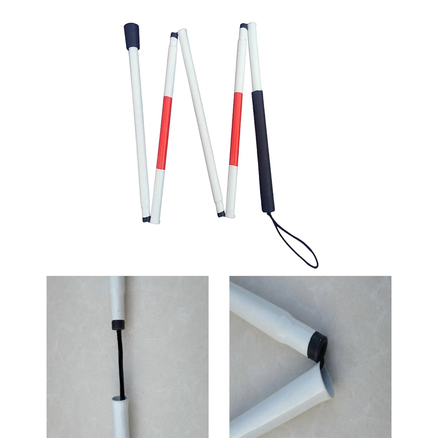 Folding Blind Cane Foldable Walking Stick Crutch for Visually Impaired