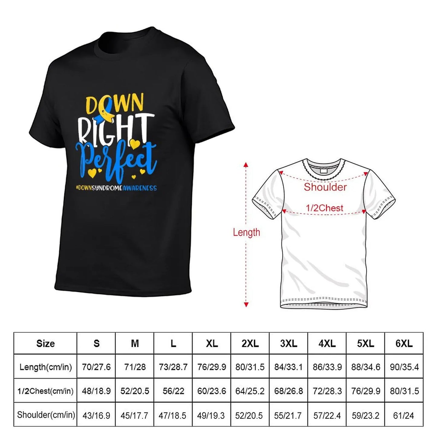 Down Right Perfect- Down Syndrome Awareness T-Shirt quick-drying