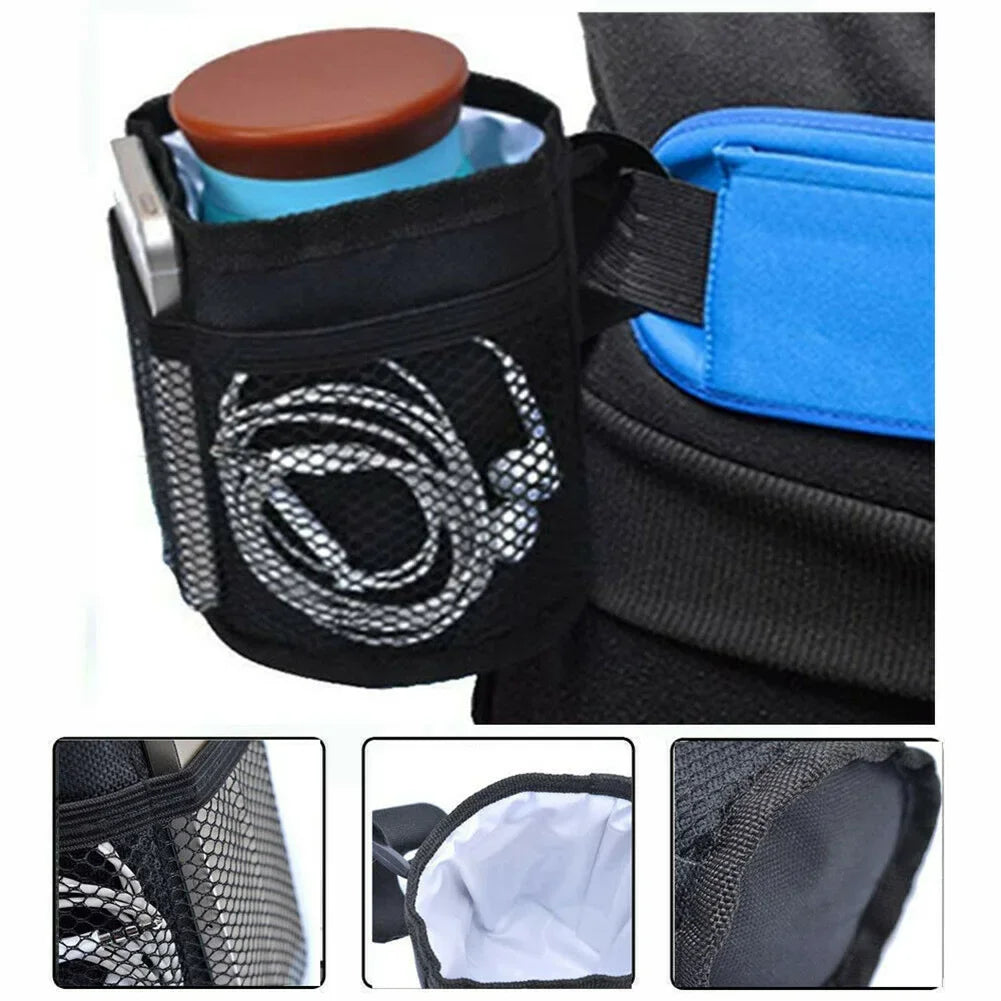 Drink Bottle Cup Holder For Wheelchair Walker Rollator Stroller Insulation Cup Bag Oxford Cloth Waterproof EPE Outdoor 10x14cm