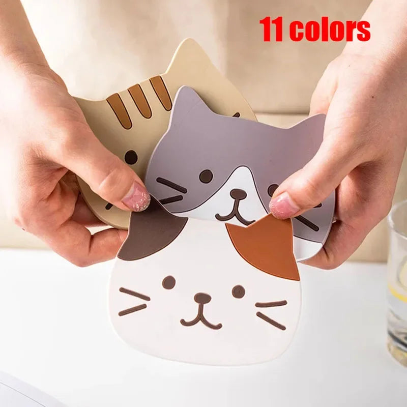 Cute Cat Table Placemat- Waterproof, Heat Insulation, & Anti-Slip