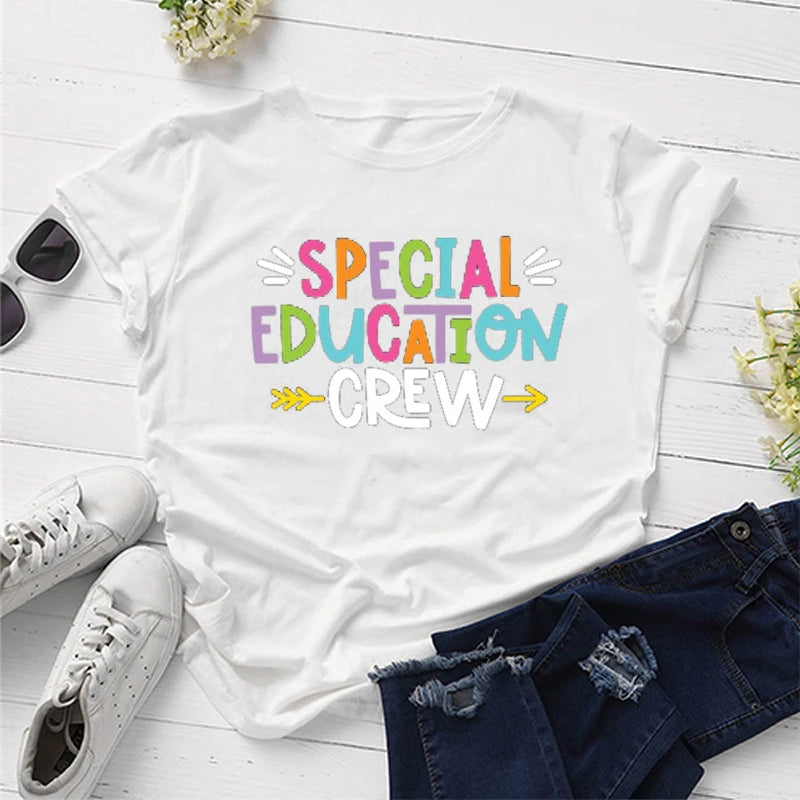 Special Education Crew shirt  Back To School  Sped teacher gift  graphic t shirts