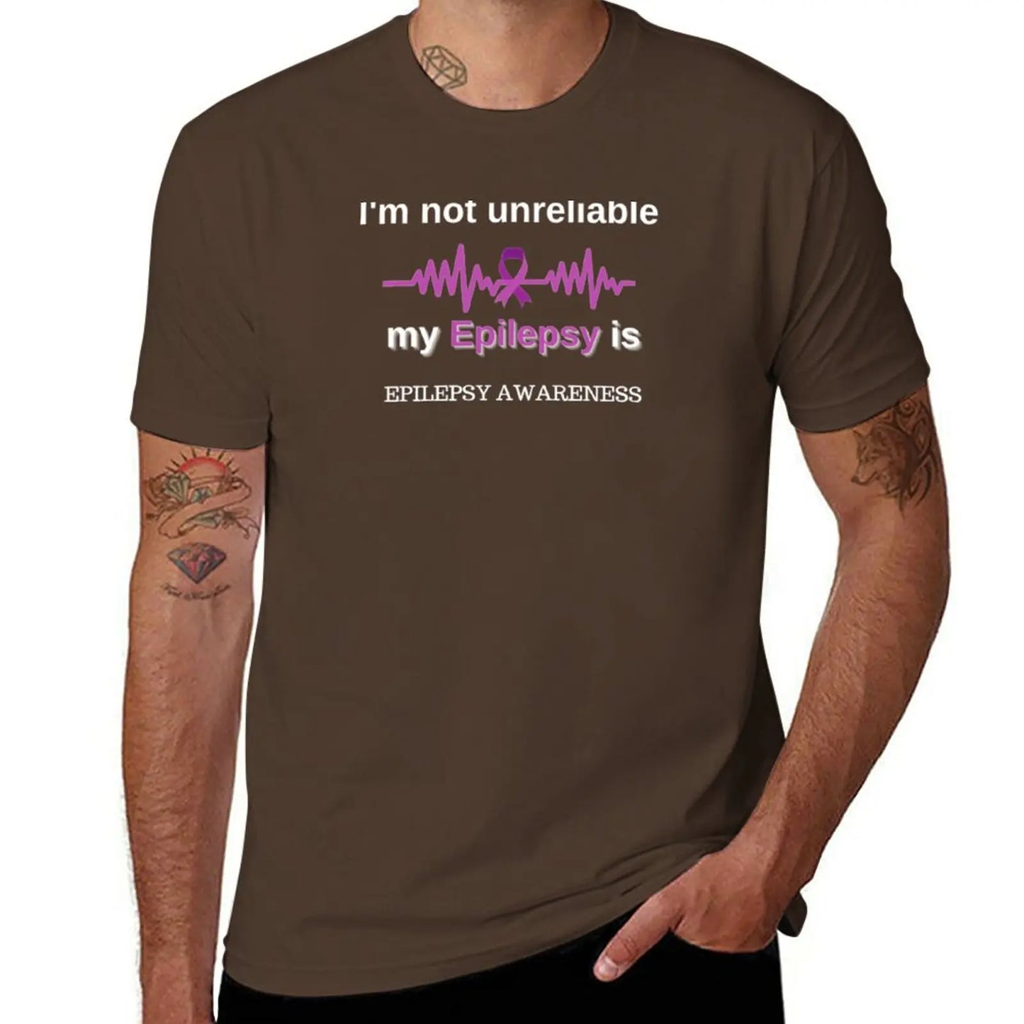 end epilepsy for a seizure free life T-Shirt plus size tops for a boy kawaii clothes t shirt for men