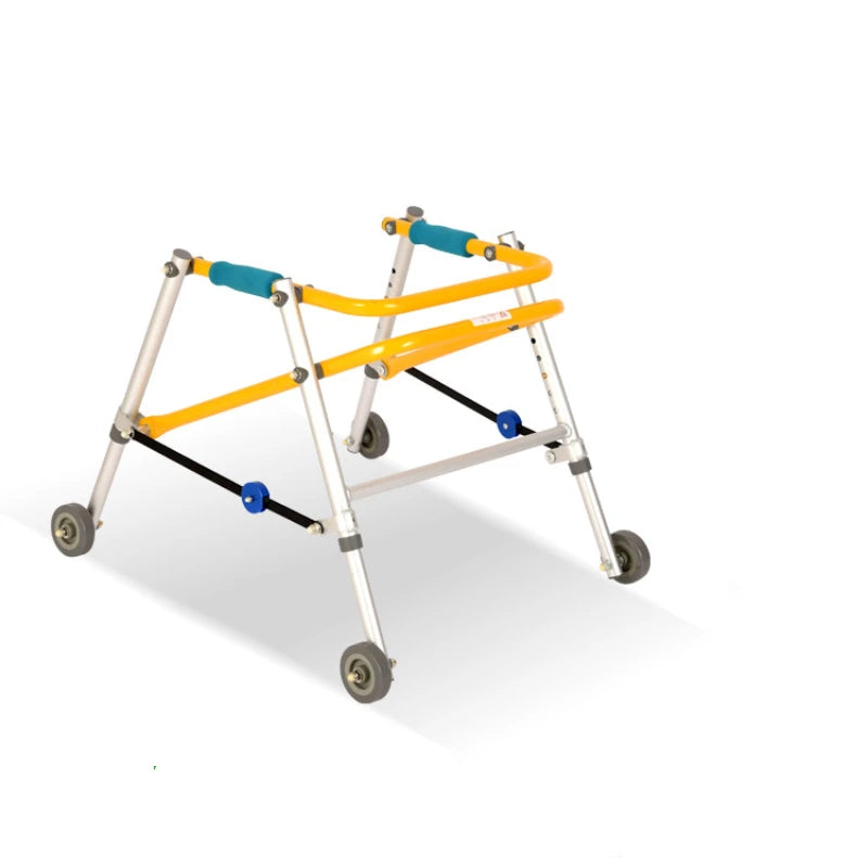 Child Folding Walker Device Lower Limb Rehabilitation Stand Frame Walking Stick for Kid Infant Stroke Hemiplegia Walker Assist