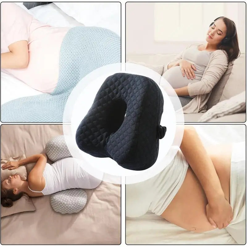 Side Pillow For Sleeping Multi-Position Detachable Memory Foam Knee Pillow Leg Positioner Pillows With Elastic Band for travel