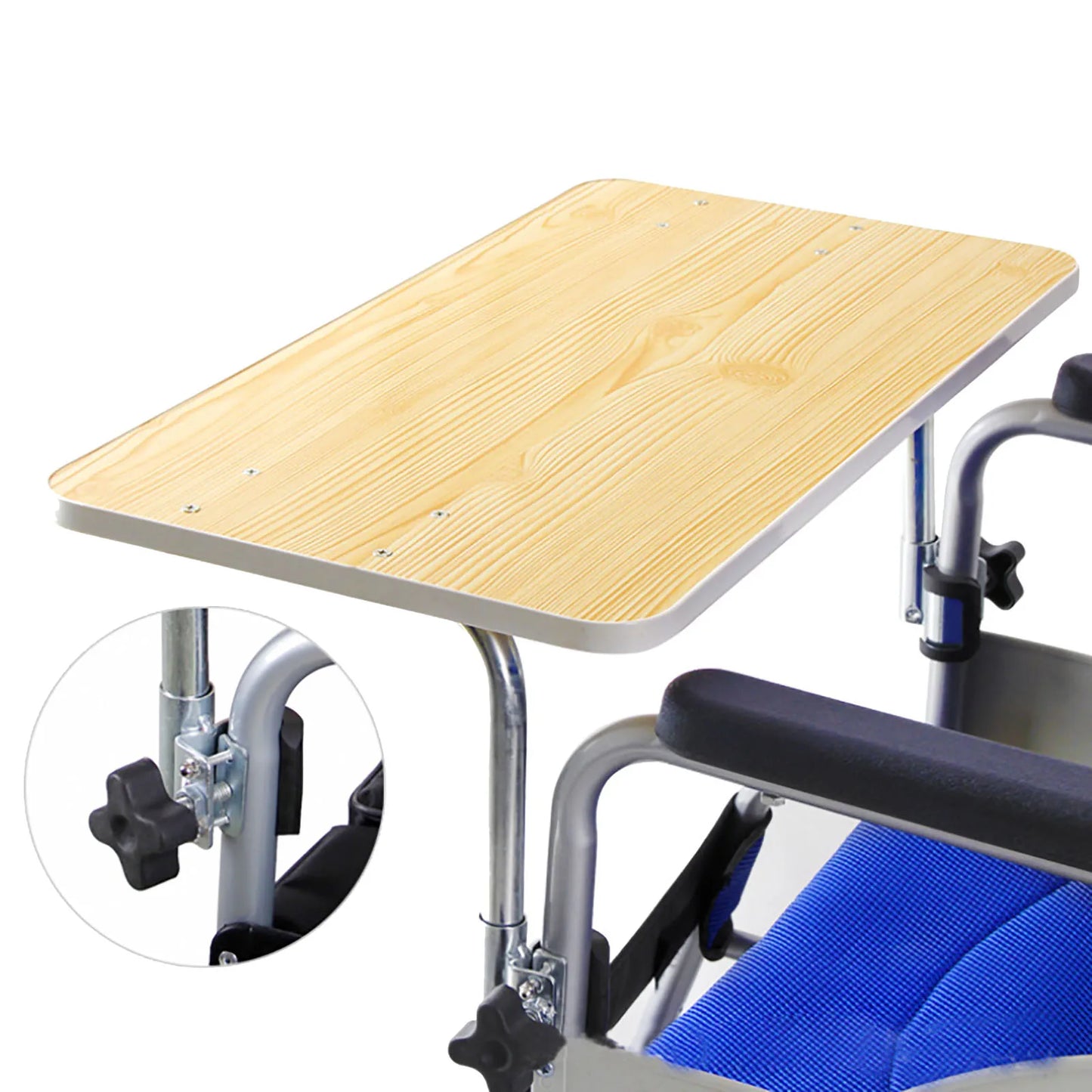 Removable Wooden Wheelchair Detachable Tray  Accessory for Eating, Writing, Laptop, Desk, Recreation