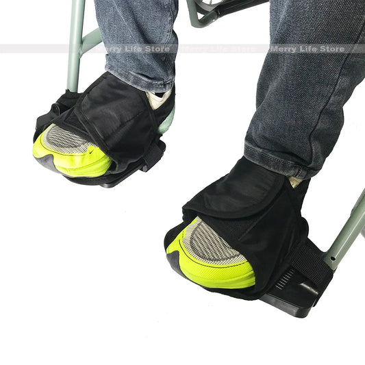 Wheelchair Shoe Holders Adjustable Straps Safety Feet Bound Shoes Restraint Belts Keep Feet from Sliding off Pedals Foot Rests