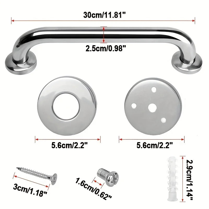 304 Stainless Steel Handrails, Accessible Bathroom, Bathroom, Safety Bathroom Handrails, Disabled Elderly Bathroom Handrails