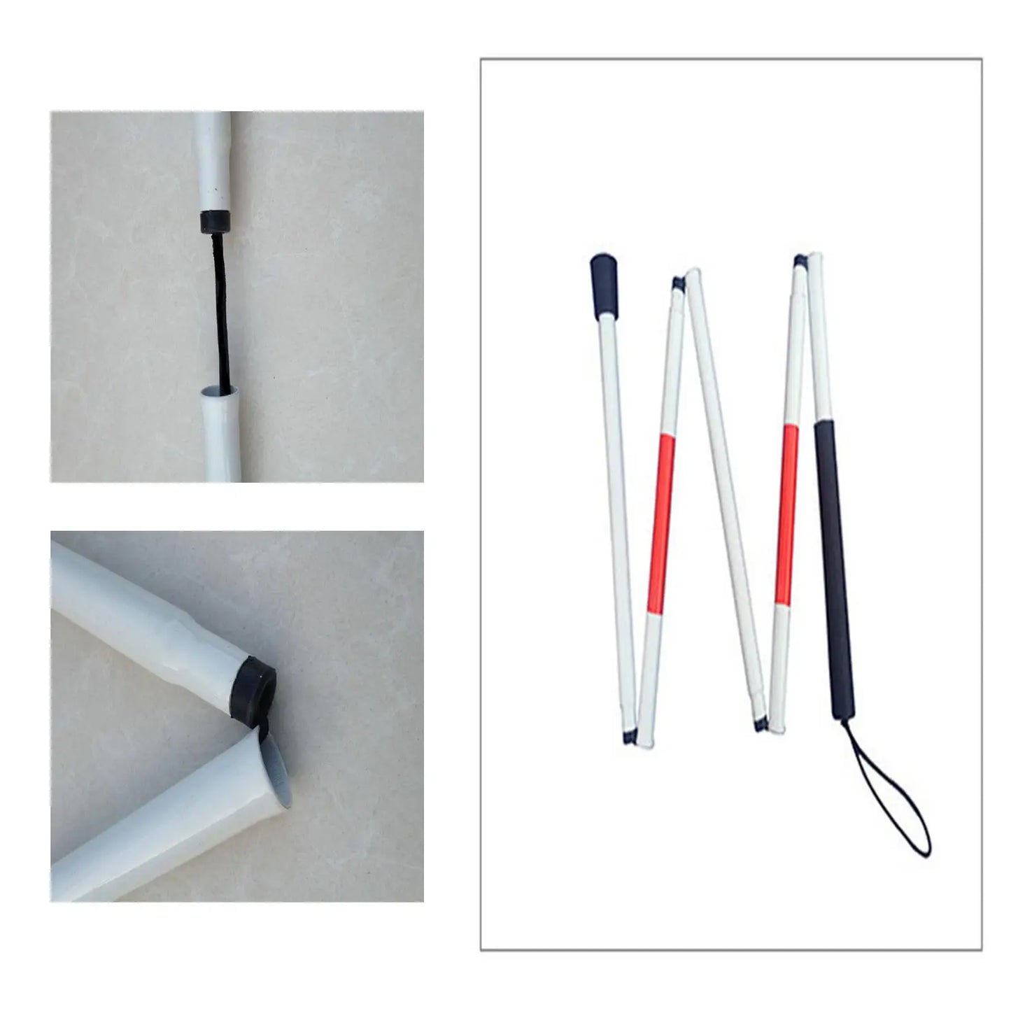 Folding Blind Cane Foldable Walking Stick Crutch for Visually Impaired