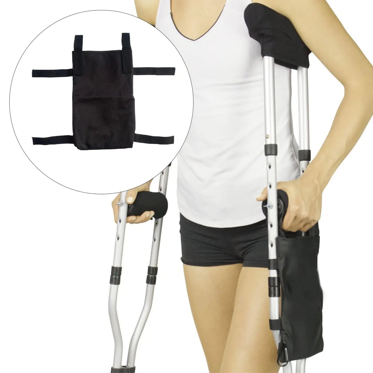 Crutch Bag Oxford Fabric Crutches Accessory Bag for Crutches for Women And Men