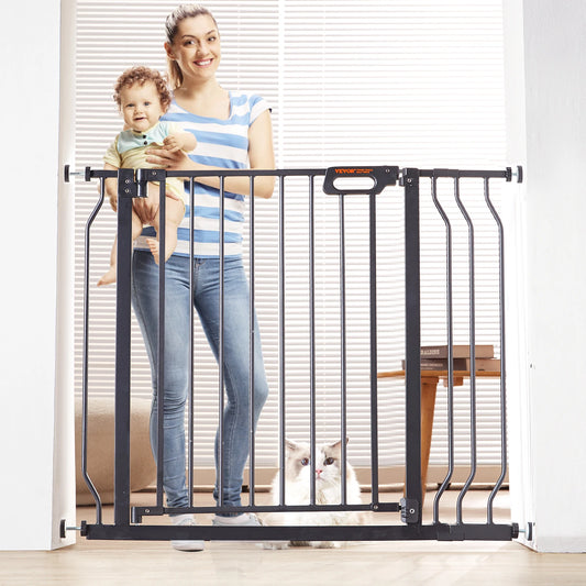 VEVOR Baby Gate 29.5"-39"/ 48.4"/ 53"/ 57.8" Extra Wide 30" High Dog Gate for Stairs Doorways and House Auto Close Security Gate