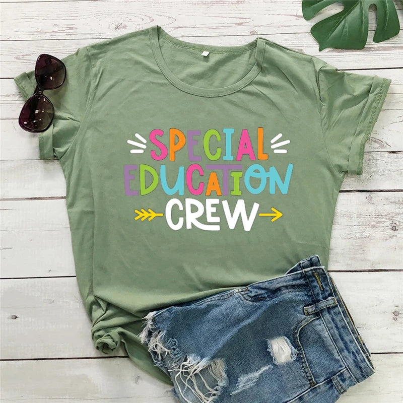 Special Education Crew shirt  Back To School  Sped teacher gift  graphic t shirts